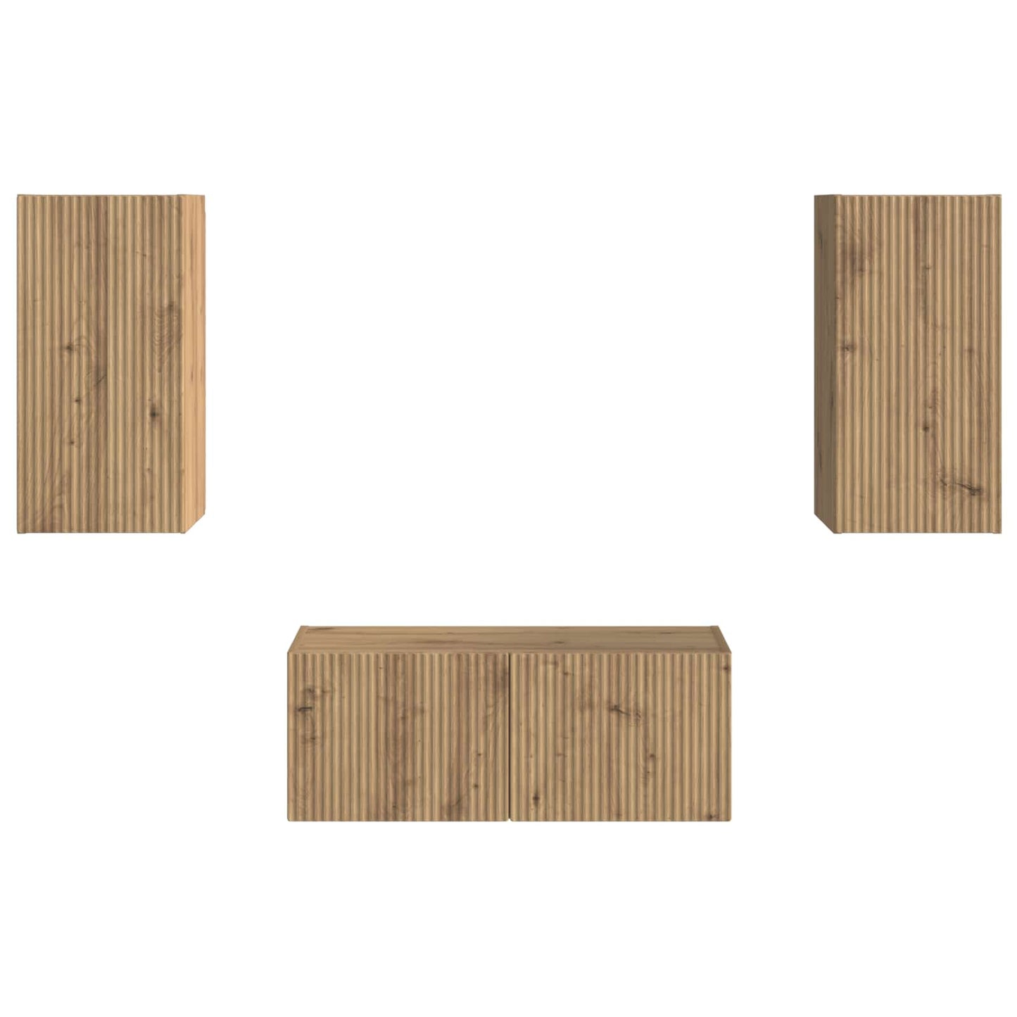 vidaXL Σετ επίπλου τηλεόρασης 6 pcs Artisan Oak Επεξεργασμένο ξύλο