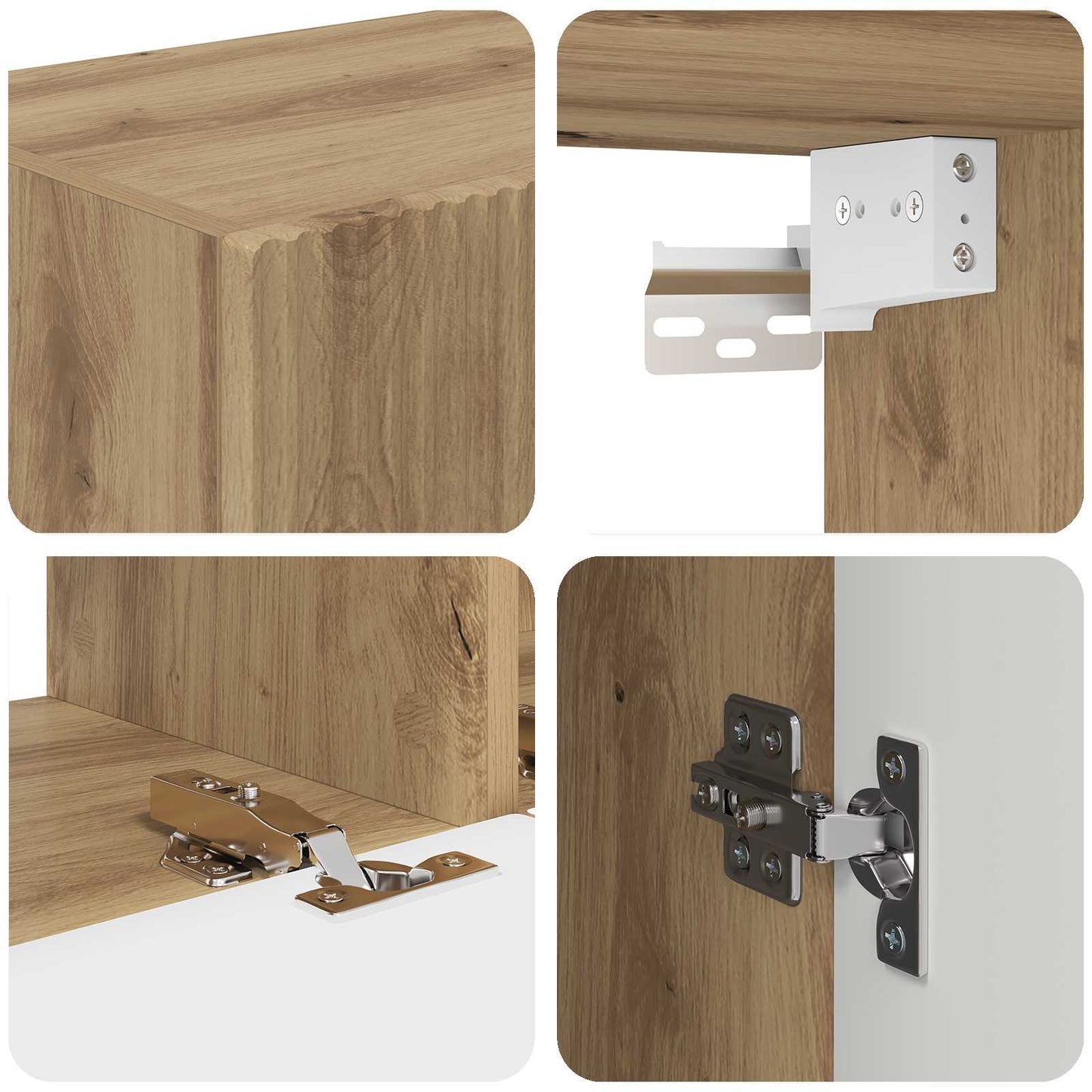 vidaXL Σετ επίπλου τηλεόρασης 5 pcs Artisan Oak Επεξεργασμένο ξύλο