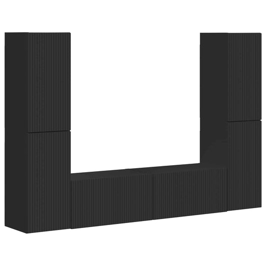 vidaXL 3 pcs Μαύρο