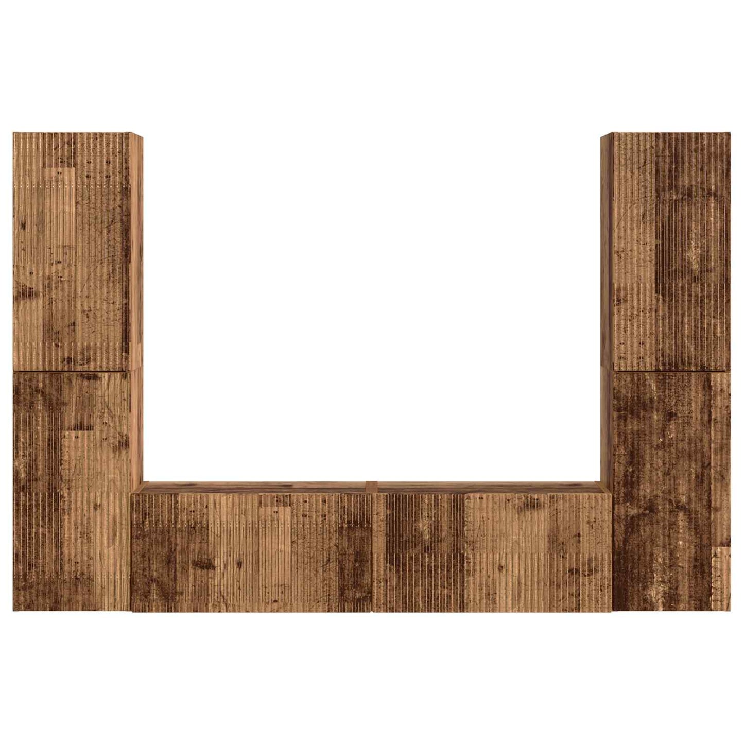 vidaXL 3 pcs Παλιό Ξύλο