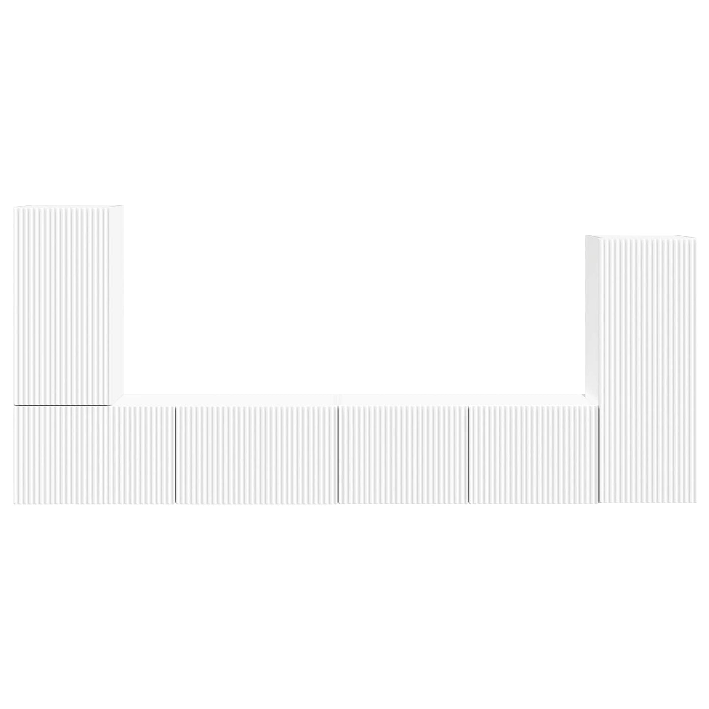 vidaXL 4 pcs Λευκό