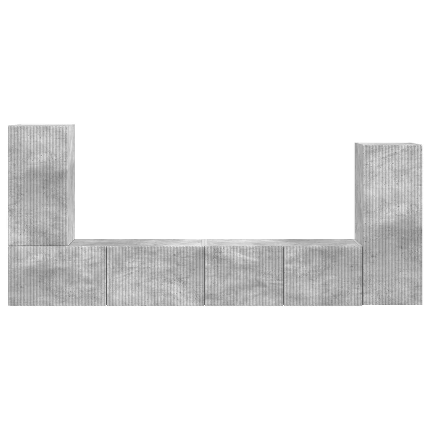 vidaXL 4 pcs Σκυρόδεμα Γκρι