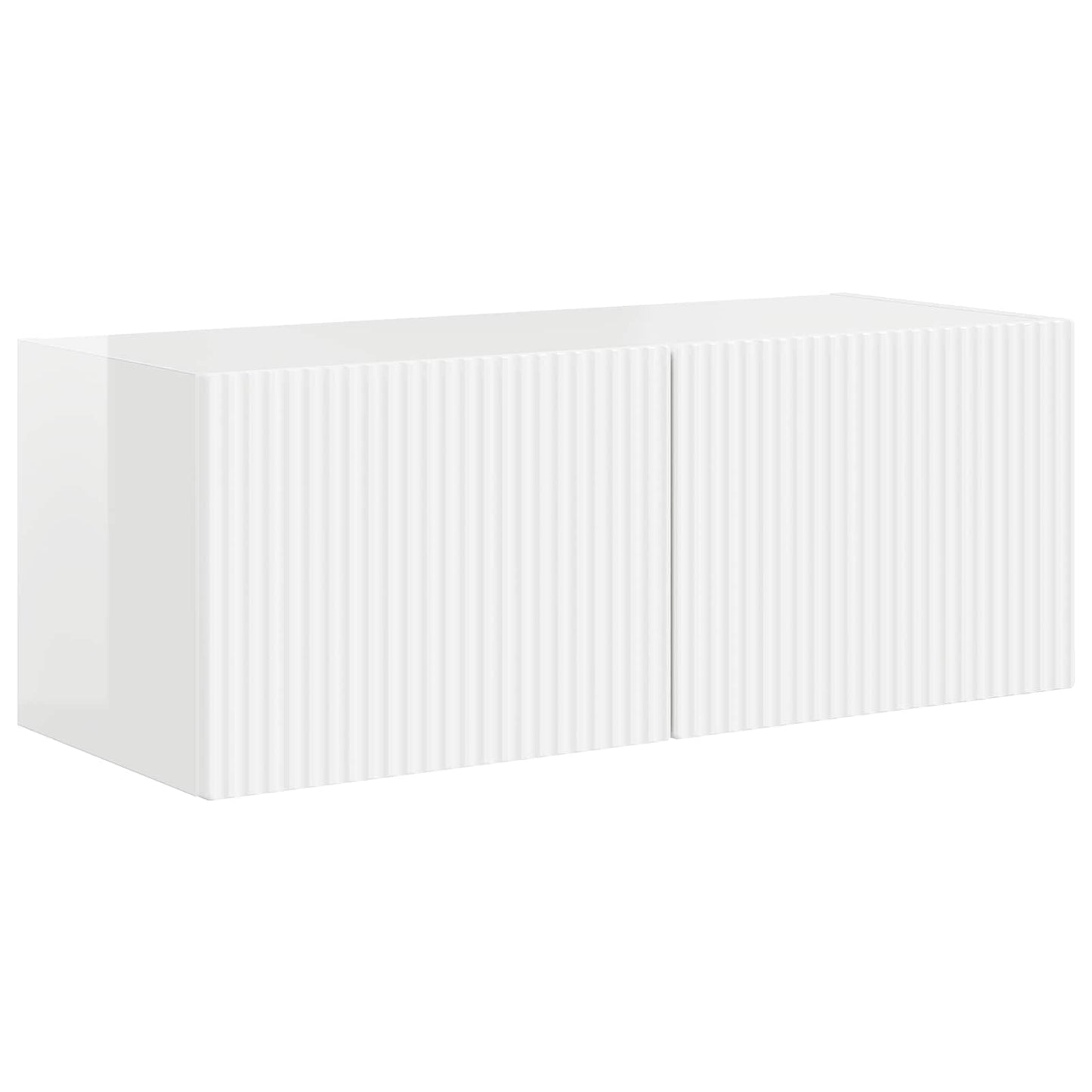 vidaXL 4 pcs Υψηλής γυαλάδας λευκό