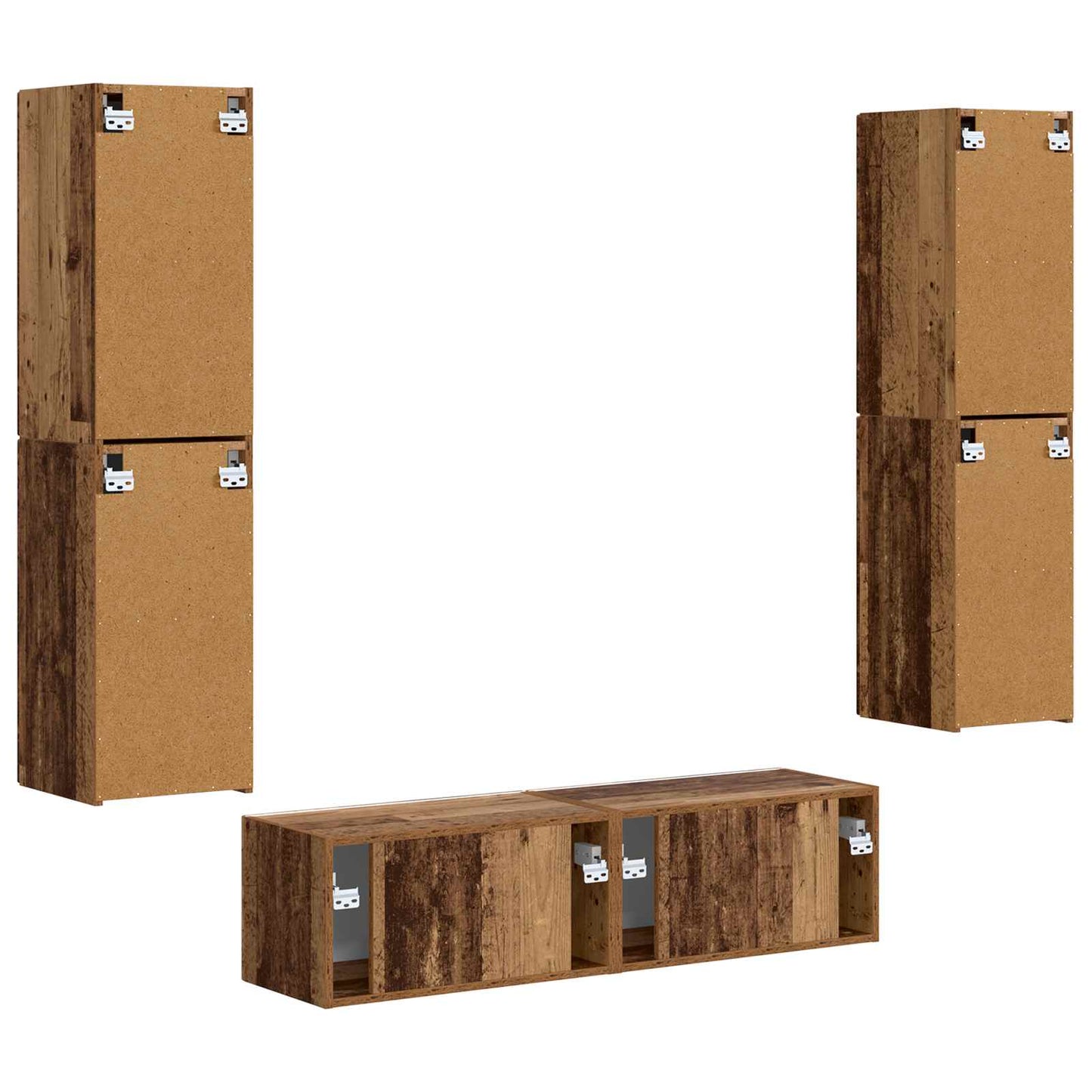 vidaXL 3 pcs Παλιό Ξύλο