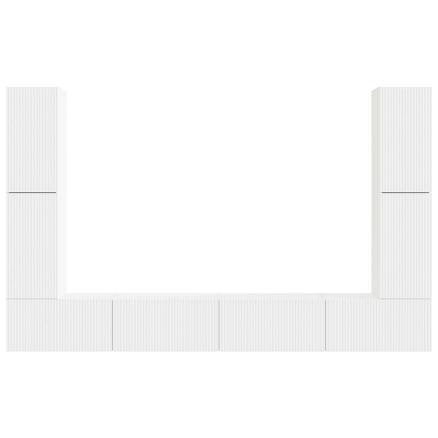 vidaXL 4 pcs Λευκό