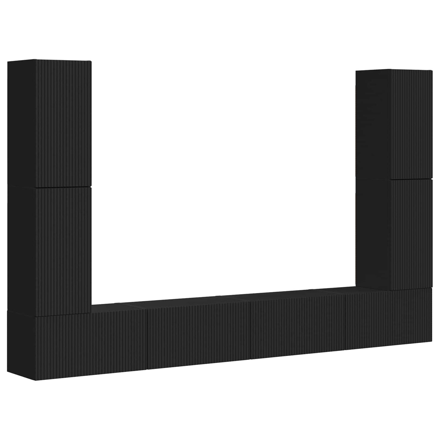 vidaXL 4 pcs Μαύρο