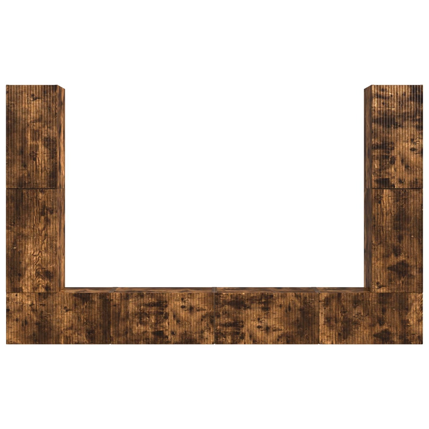 vidaXL 4 pcs Καπνιστό Δρύς