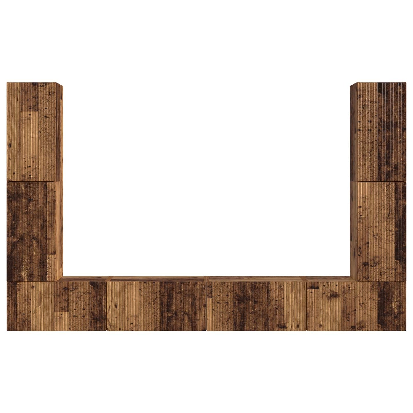 vidaXL 4 pcs Παλιό Ξύλο