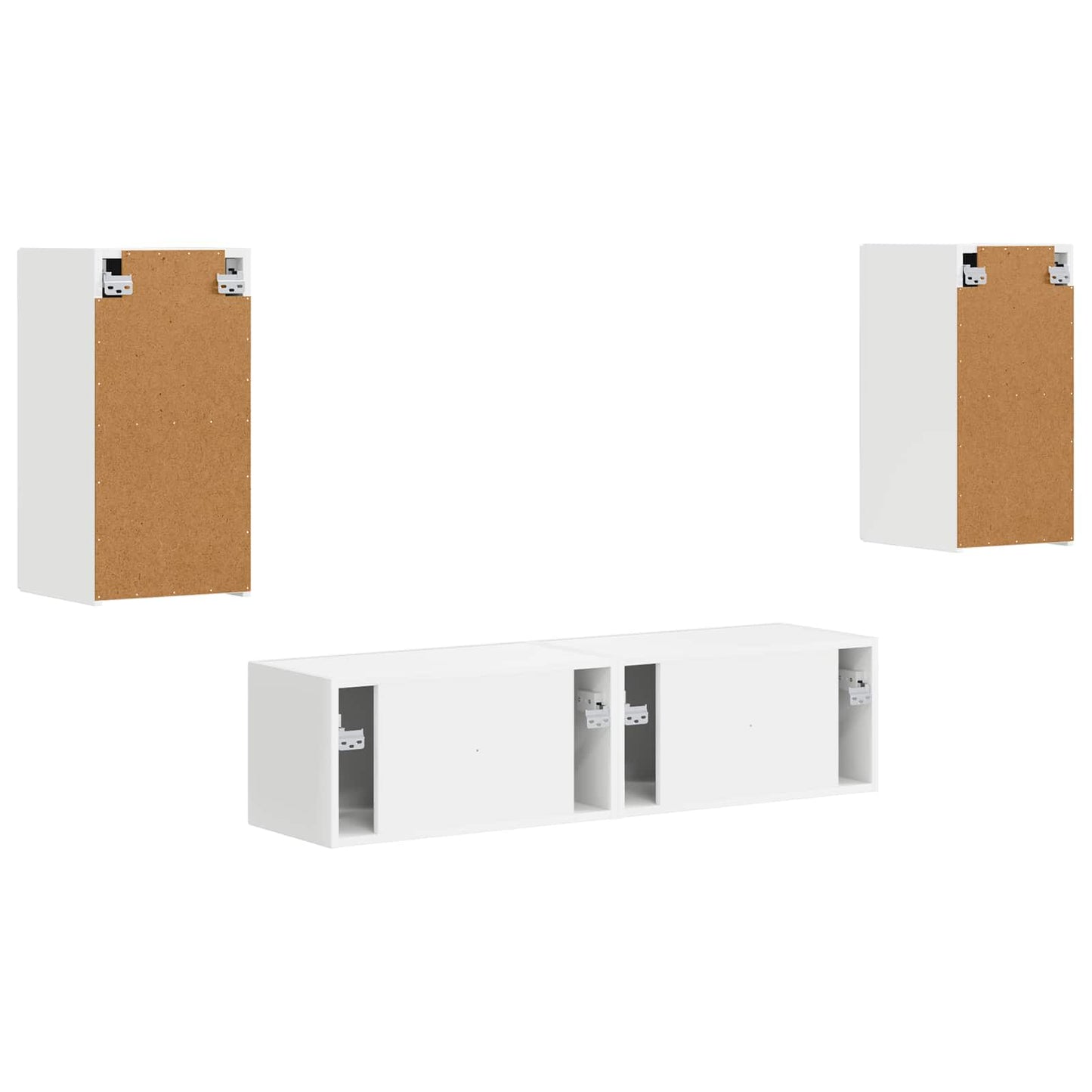 vidaXL 2 pcs Λευκό