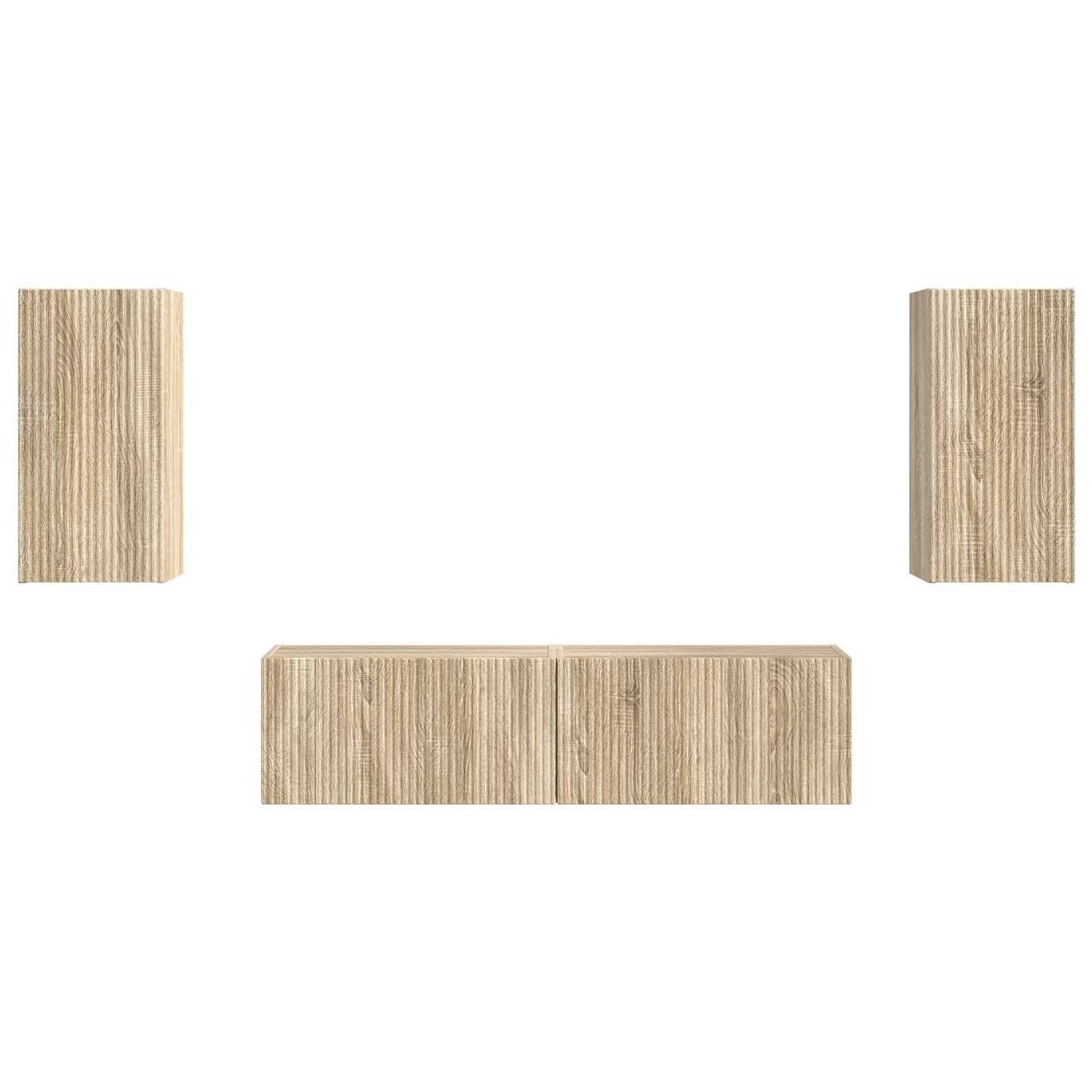 vidaXL 2 pcs Δρύς Sonoma