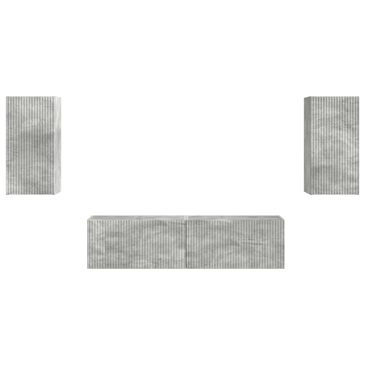 vidaXL 2 pcs Σκυρόδεμα Γκρι