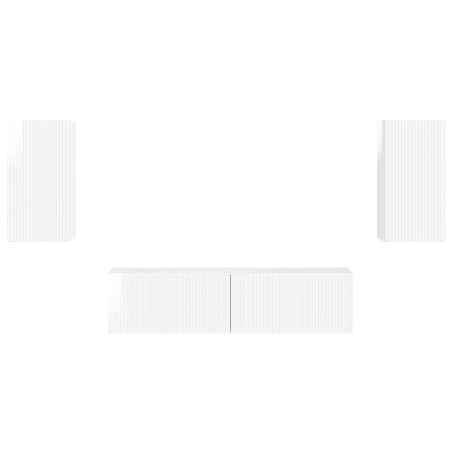 vidaXL 2 pcs Υψηλής γυαλάδας λευκό