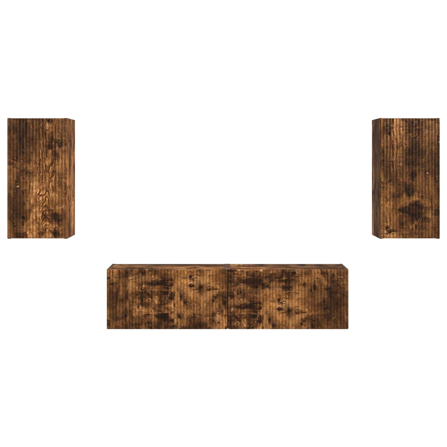 vidaXL 2 pcs Καπνιστό Δρύς