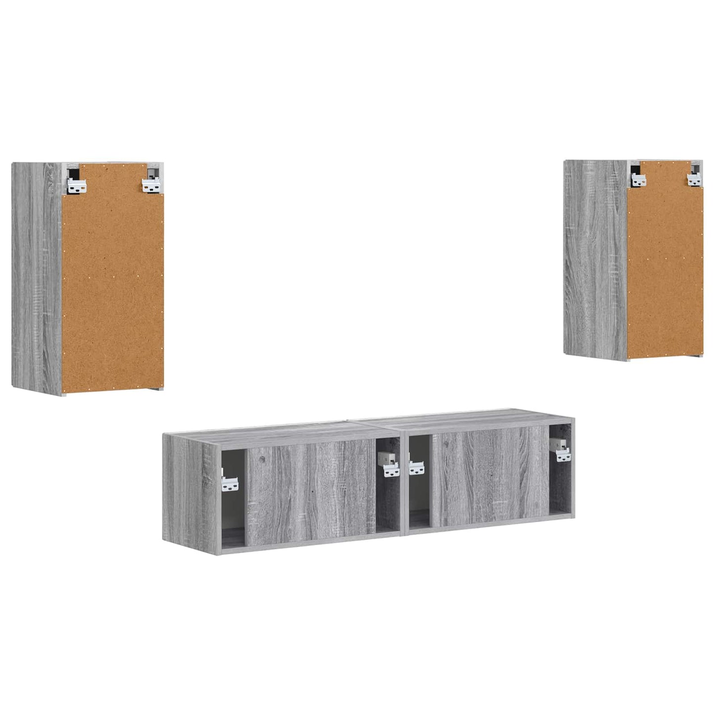 vidaXL 2 pcs Γκρίζο Σονομα