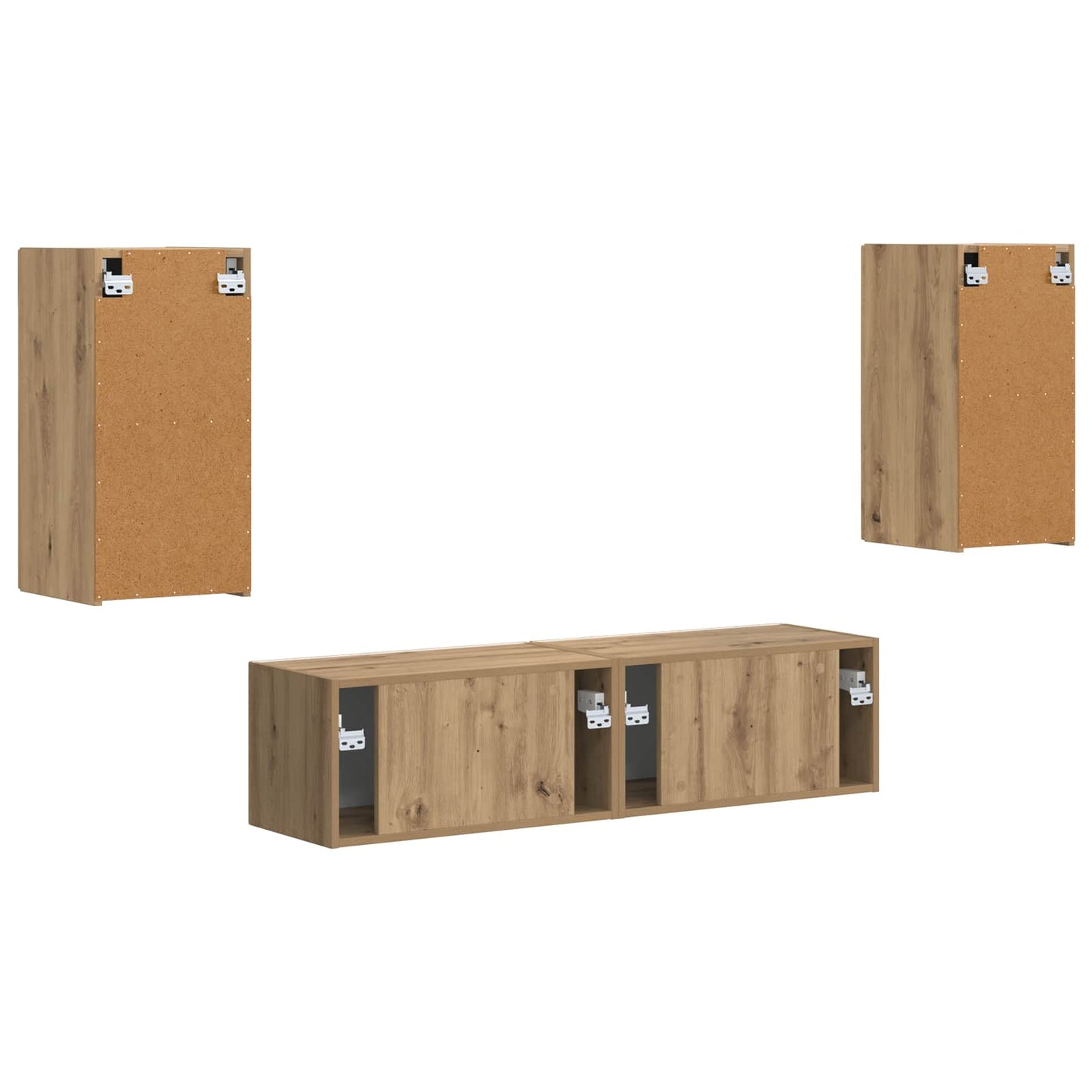 vidaXL 2 pcs Artisan Oak