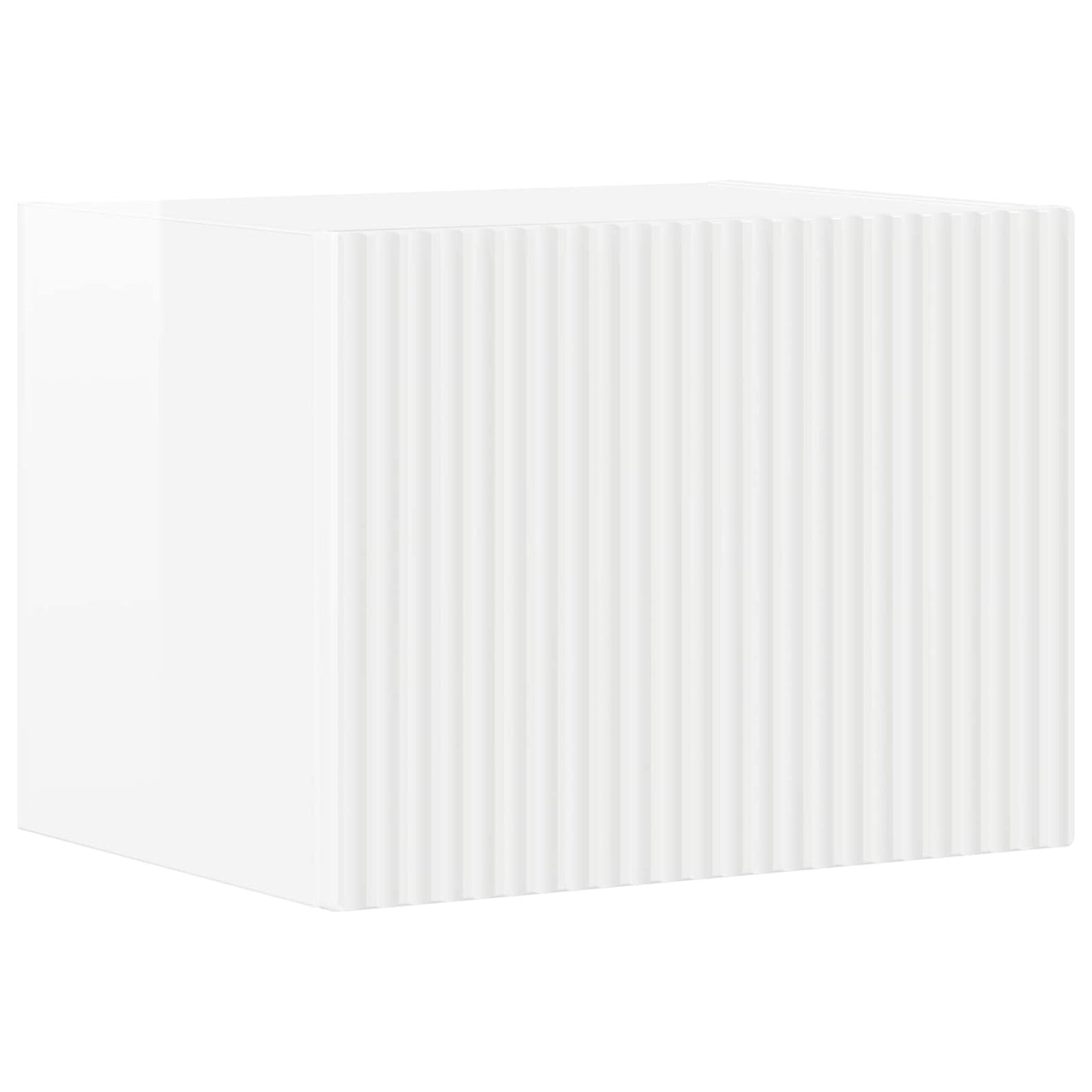 vidaXL Ντουλάπι TV 3 pcs Υψηλής γυαλάδας λευκό