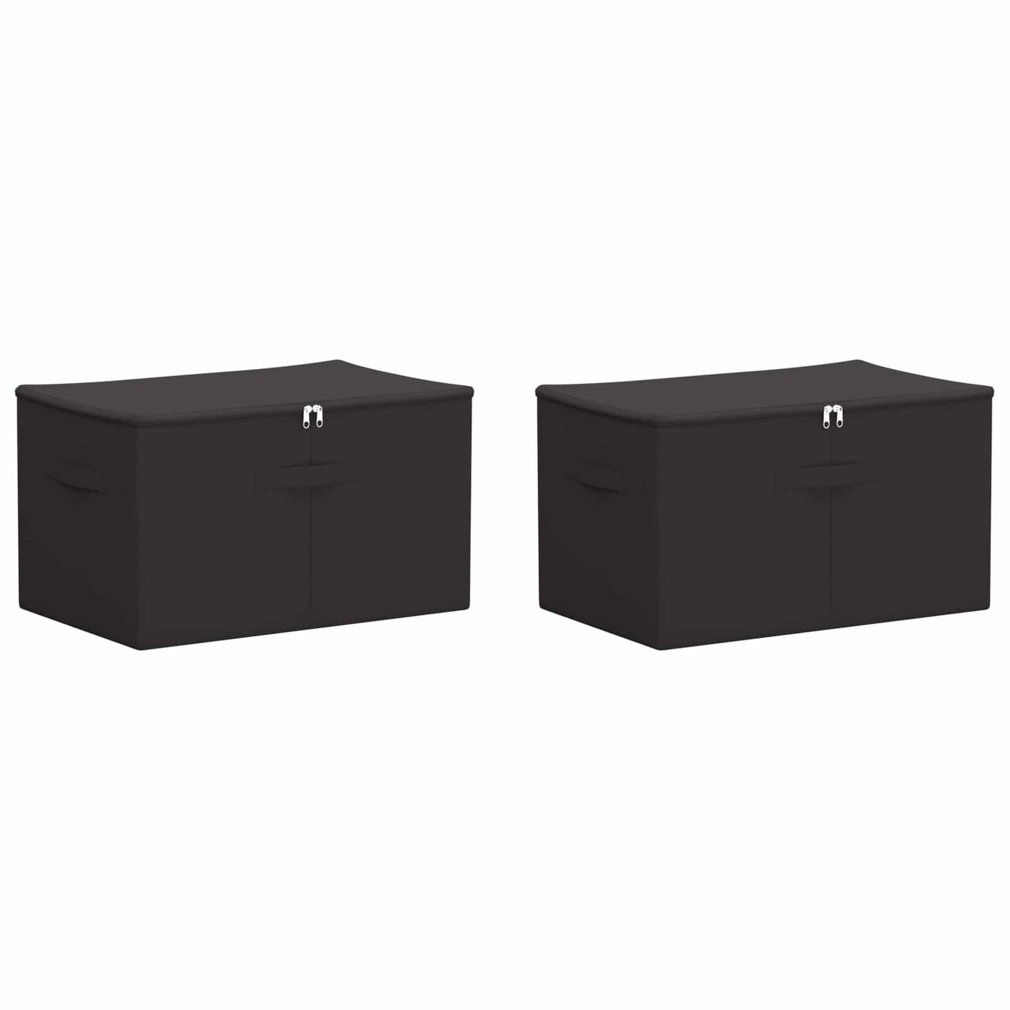 vidaXL Κουτί αποθήκευσης 2 pcs Ανθρακί 60 x 43 x 35 εκ. Ύφασμα