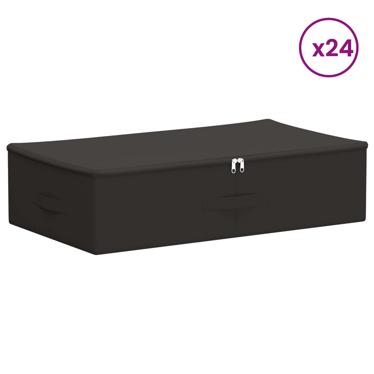 vidaXL Κουτί αποθήκευσης 24 pcs Ανθρακί 70 x 40 x 18 εκ. Ύφασμα