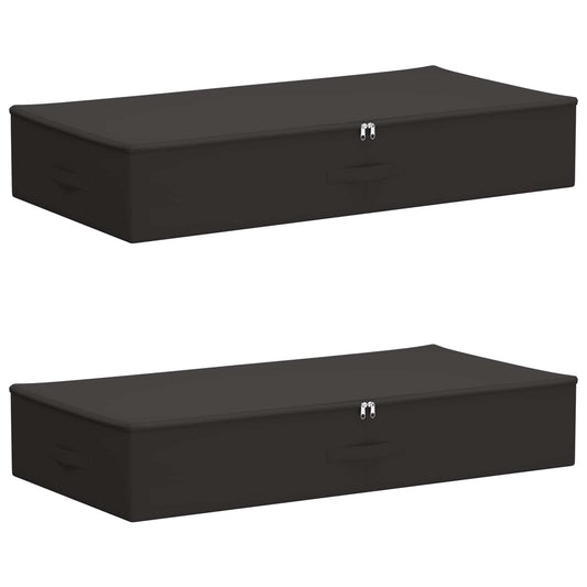 vidaXL Κουτί αποθήκευσης 2 pcs Ανθρακί 100 x 50 x 18 εκ. Ύφασμα