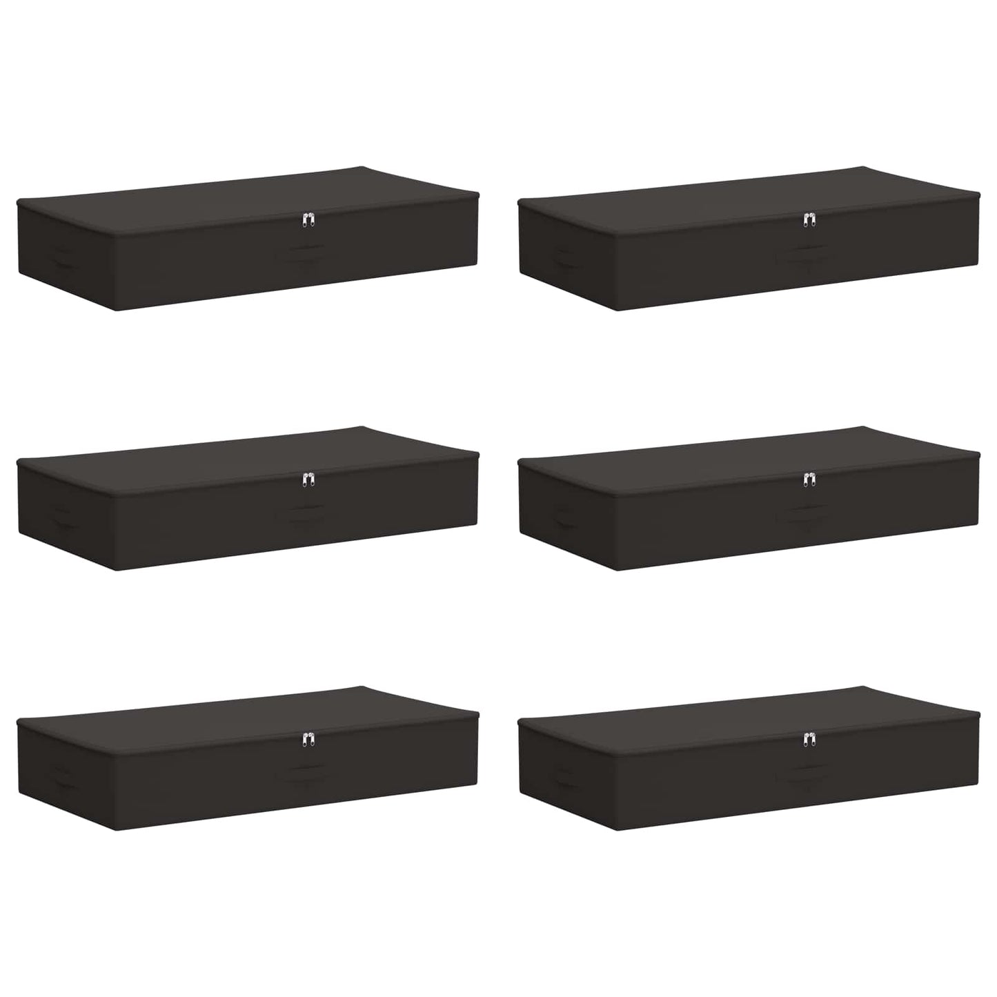 vidaXL Κουτί αποθήκευσης 6 pcs Ανθρακί 100 x 50 x 18 εκ. Ύφασμα
