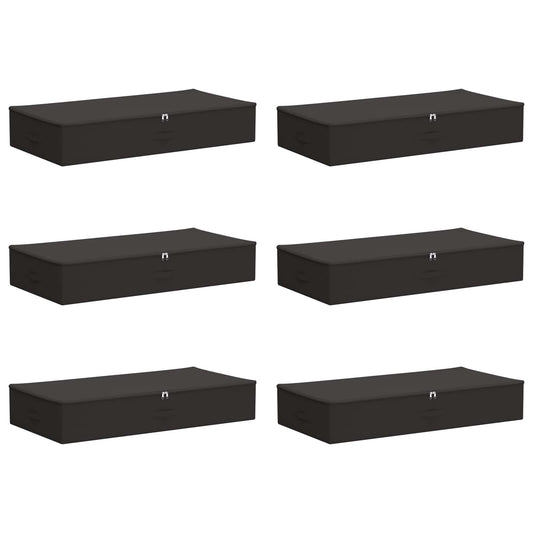 vidaXL Κουτί αποθήκευσης 6 pcs Ανθρακί 100 x 50 x 18 εκ. Ύφασμα