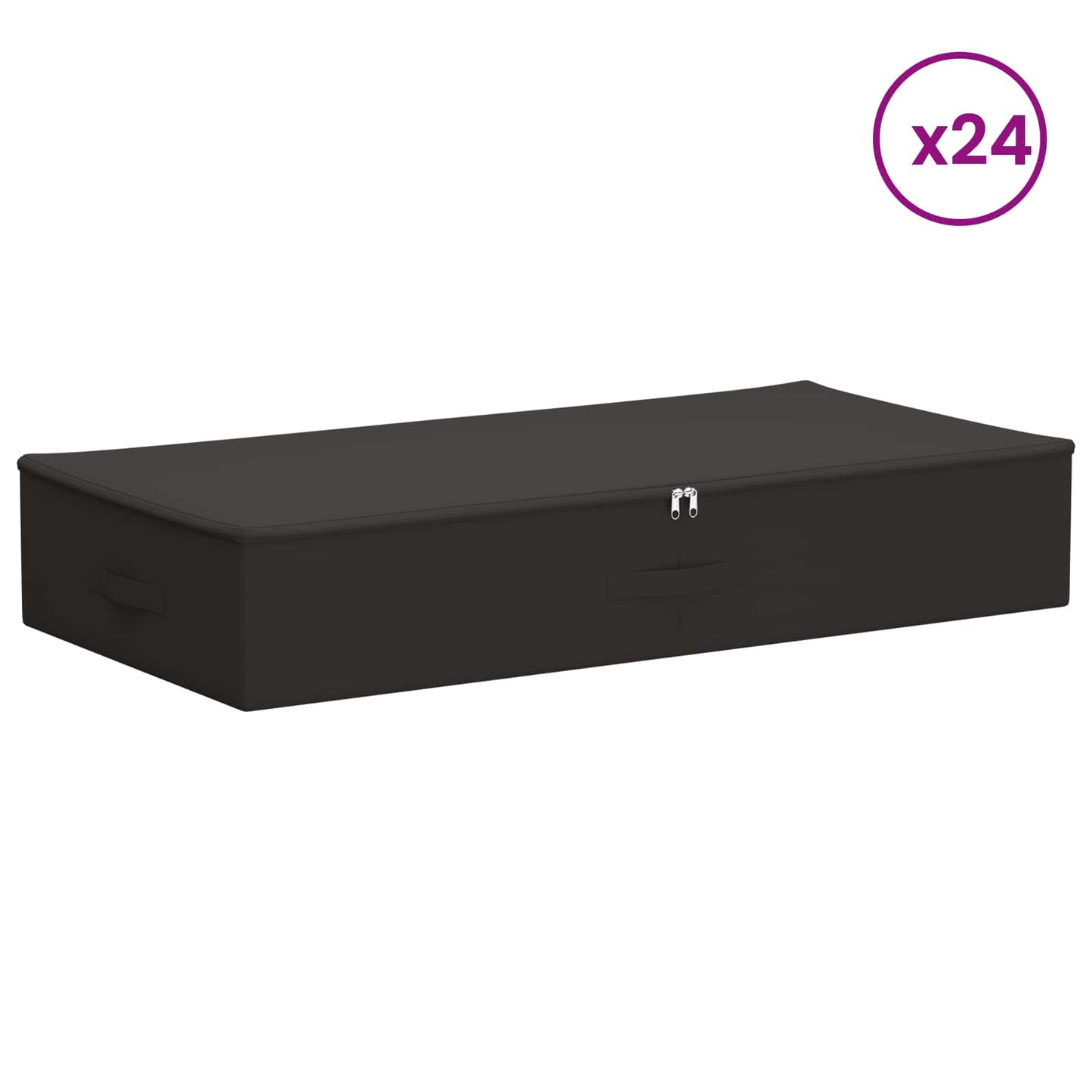 vidaXL Κουτί αποθήκευσης 24 pcs Ανθρακί 100 x 50 x 18 εκ. Ύφασμα