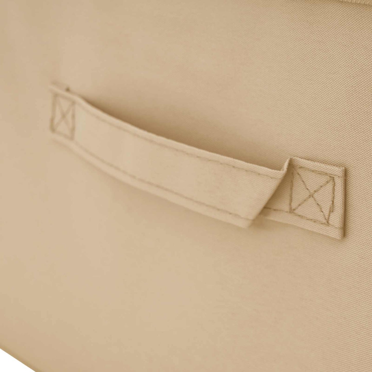 vidaXL Κουτί αποθήκευσης 6 pcs Κρεμ 43 x 34 x 23 εκ. Ύφασμα