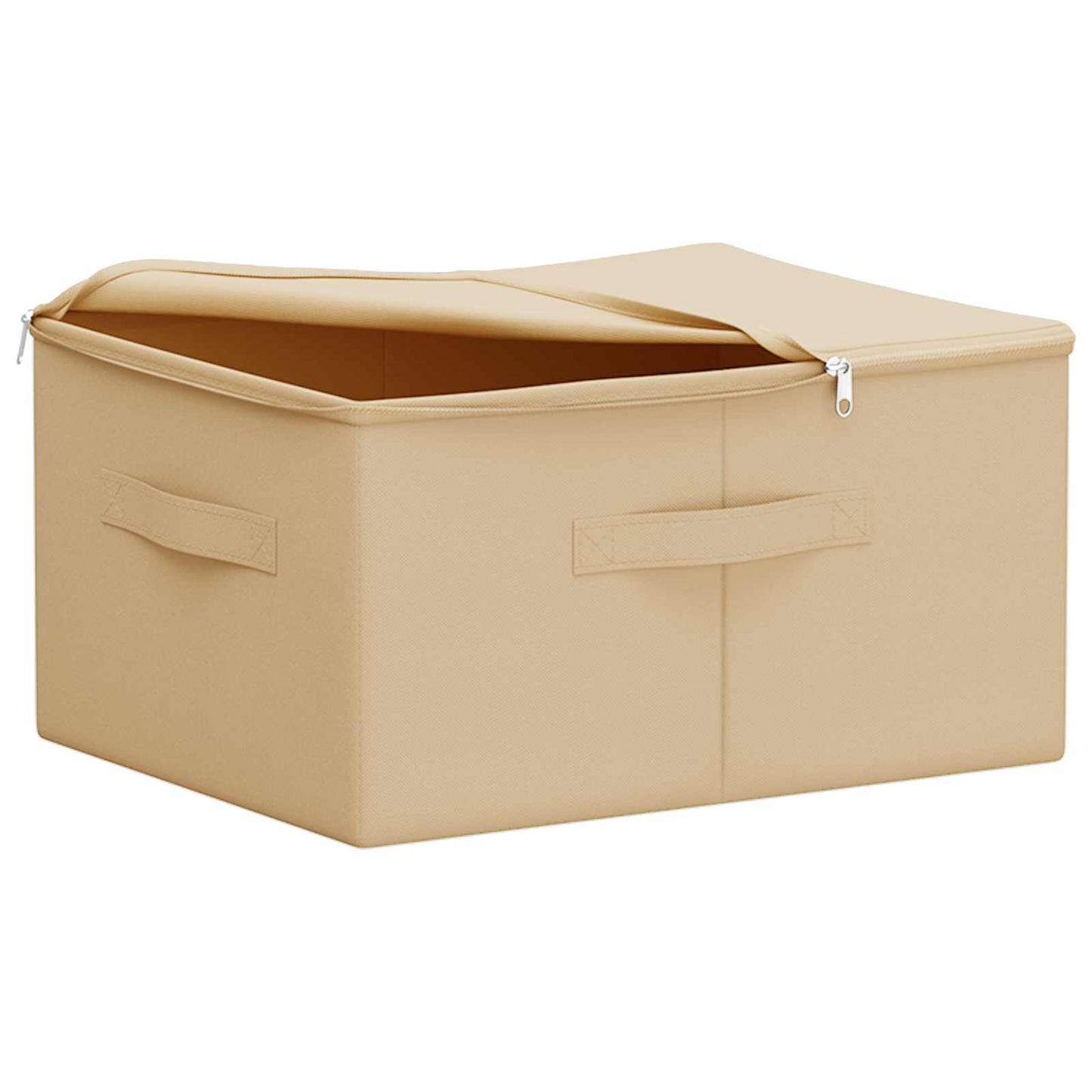 vidaXL Κουτί αποθήκευσης 6 pcs Κρεμ 43 x 34 x 23 εκ. Ύφασμα