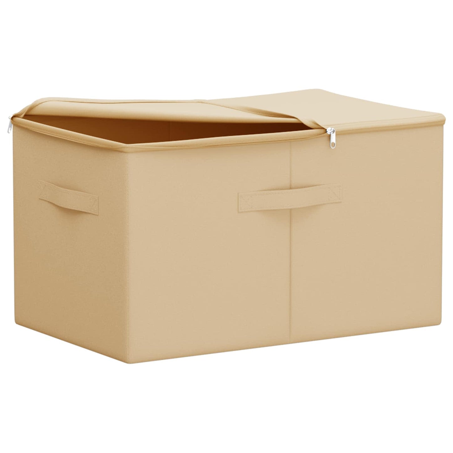 vidaXL Κουτί αποθήκευσης 24 pcs Κρεμ 60 x 43 x 35 εκ. Ύφασμα