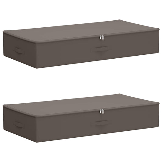 vidaXL Κουτί αποθήκευσης 2 τμχ. Ύφασμα (μη υφασμένο 100 x 50 x 18 εκ.