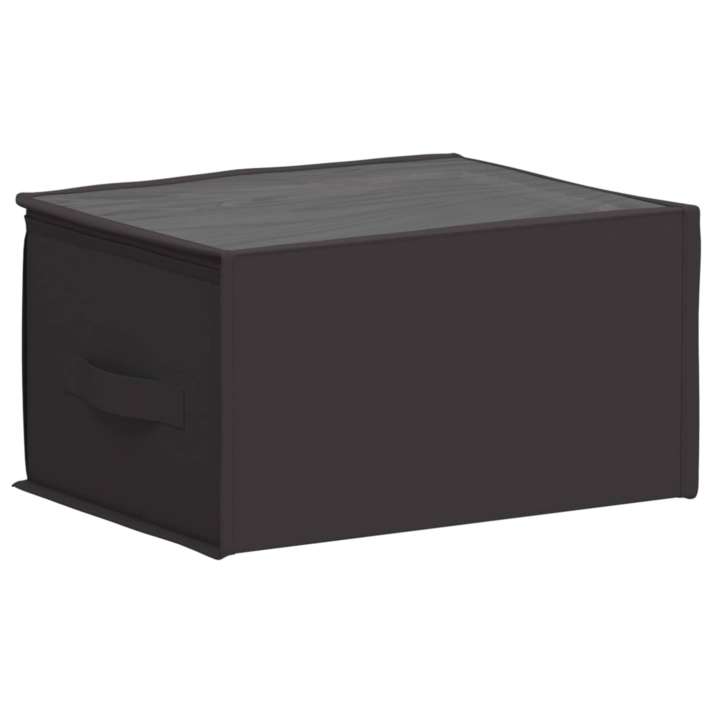 vidaXL Κουτί Αποθήκευσης με Διαφανές Παράθυρο 2 pcs Ανθρακί Ύφασμα
