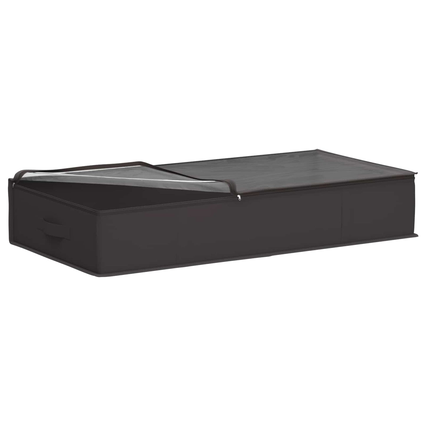 vidaXL Κουτί Αποθήκευσης με Διαφανές Παράθυρο 6 pcs Ανθρακί Ύφασμα