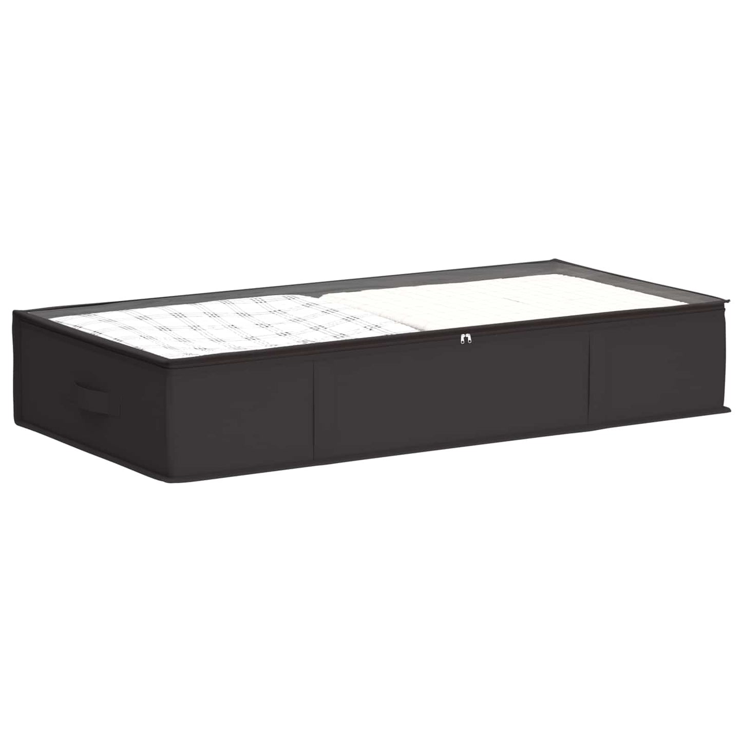 vidaXL Κουτί Αποθήκευσης με Διαφανές Παράθυρο 6 pcs Ανθρακί Ύφασμα