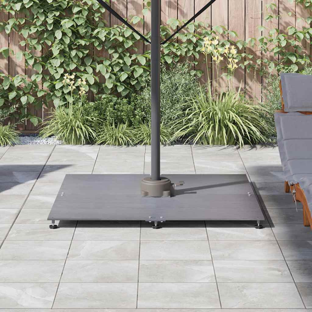 vidaXL Βάση ομπρέλας Σκοτεινός γκρι ξύλινος σχεδιασμός