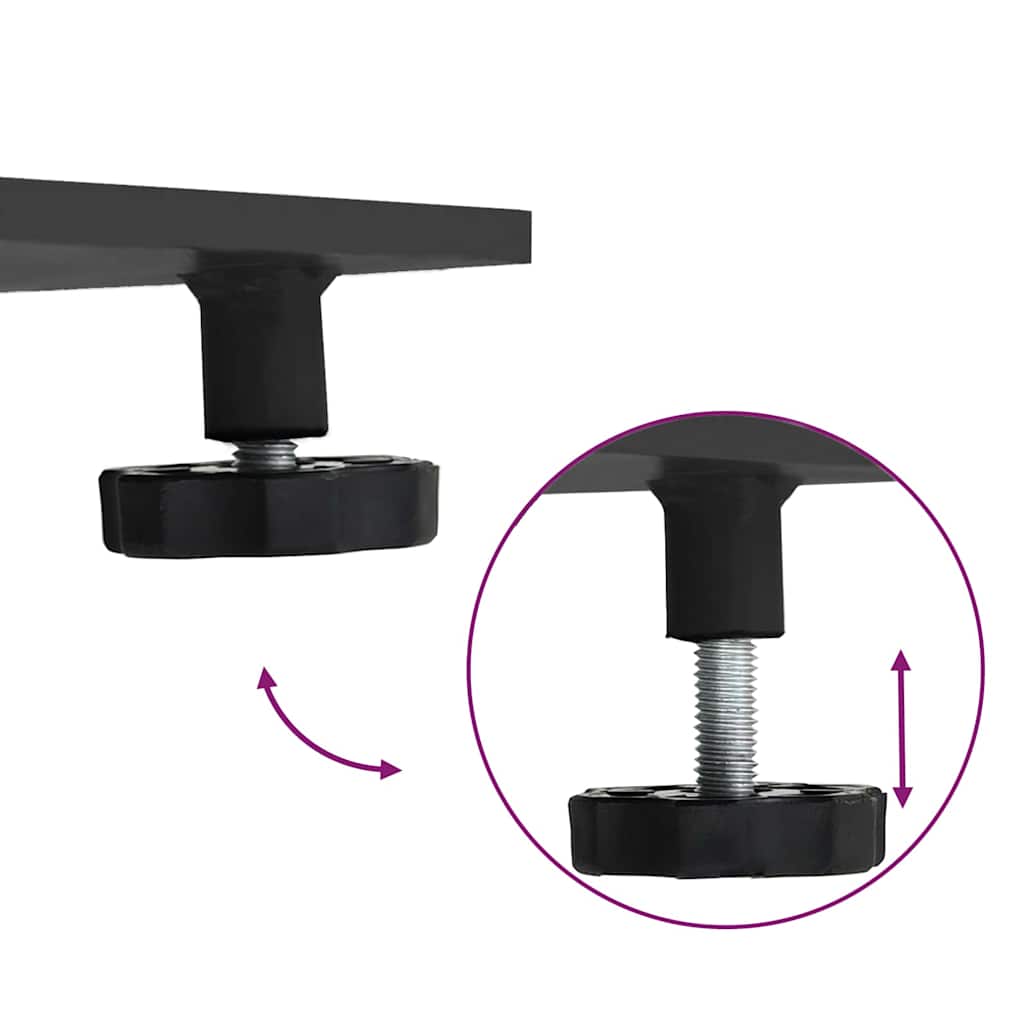 vidaXL Βάση ομπρέλας Μαύρο 100 x 100 x 4 εκ. Ατσάλι