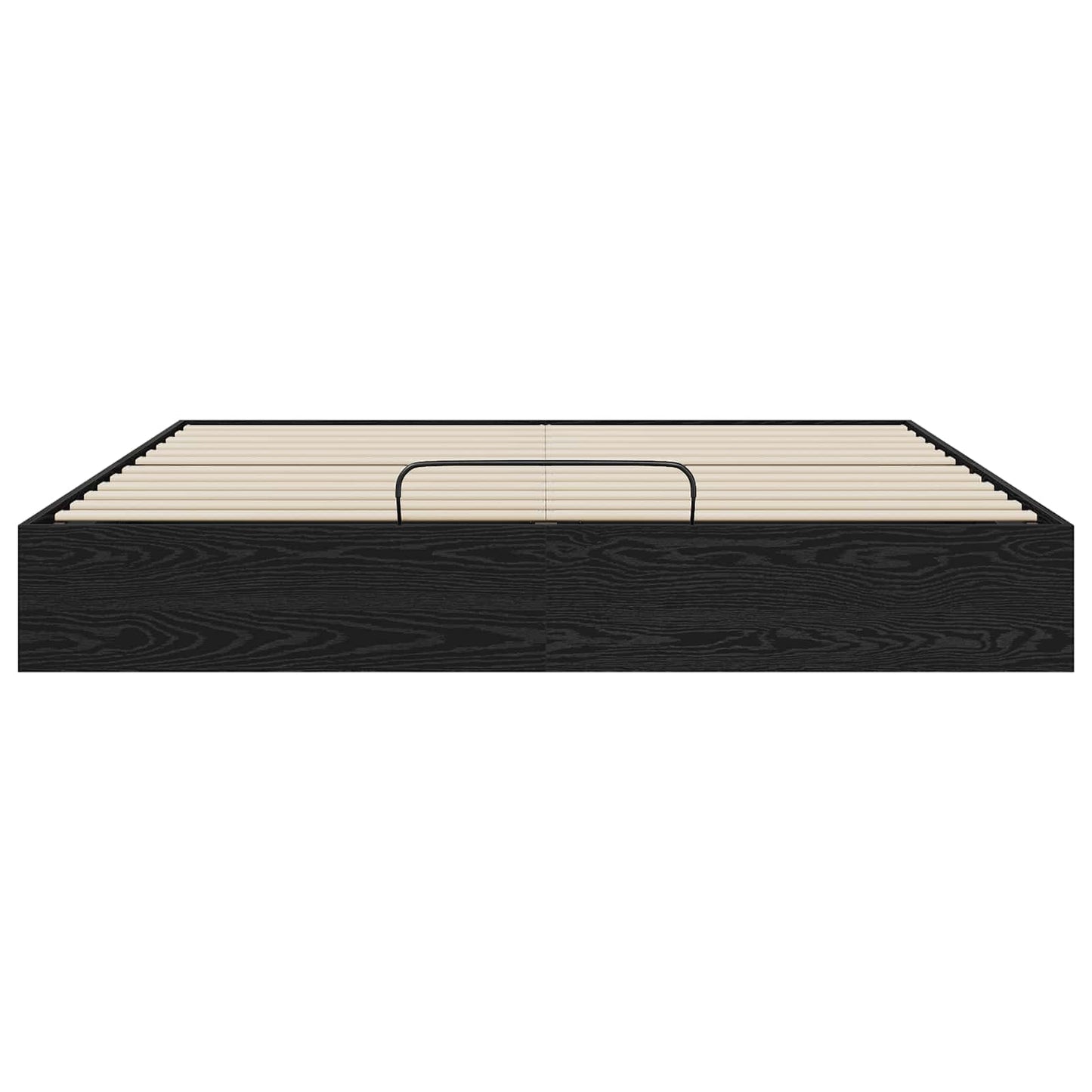 vidaXL Κρεβάτι Οθωμανικού Τύπου Μαύρη Οξυά 193 x 120 x 25 εκ