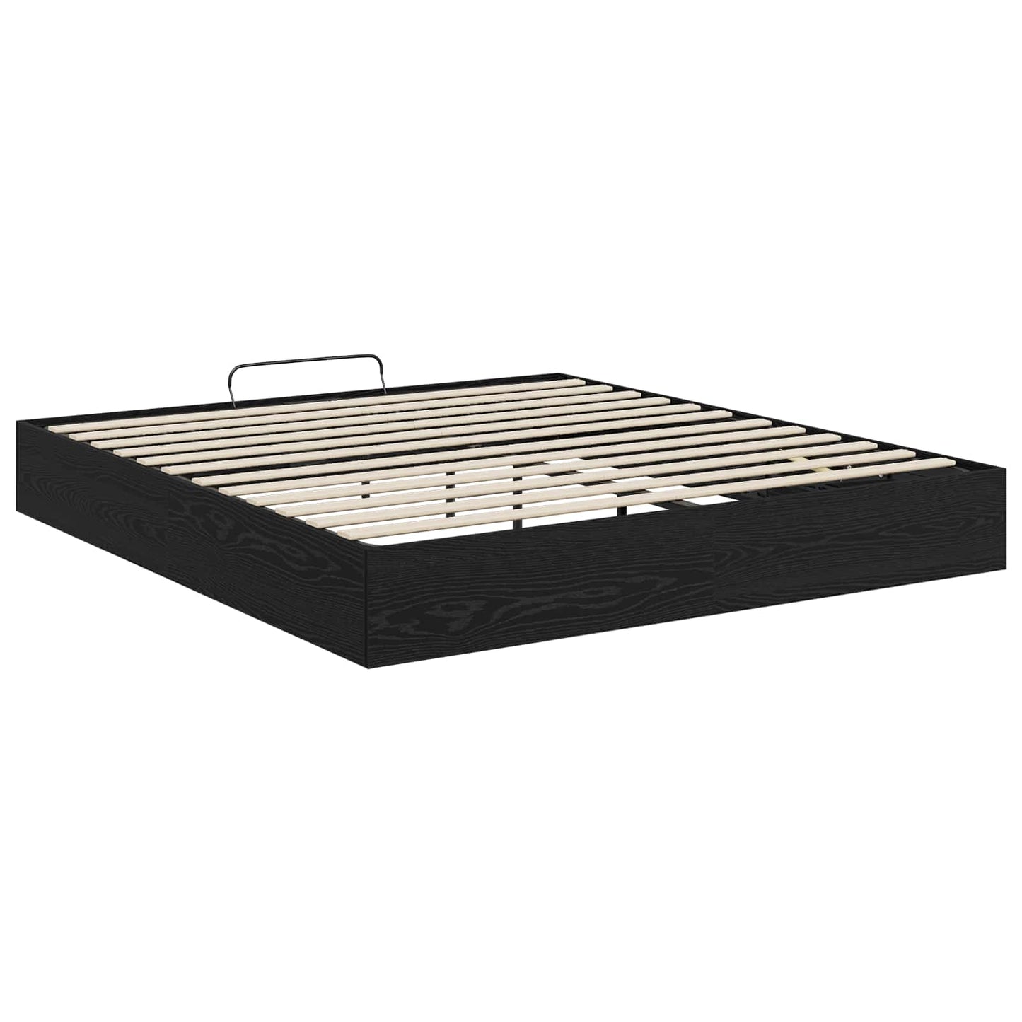 vidaXL Κρεβάτι Οθωμανικού Τύπου Μαύρη Οξυά 193 x 120 x 25 εκ