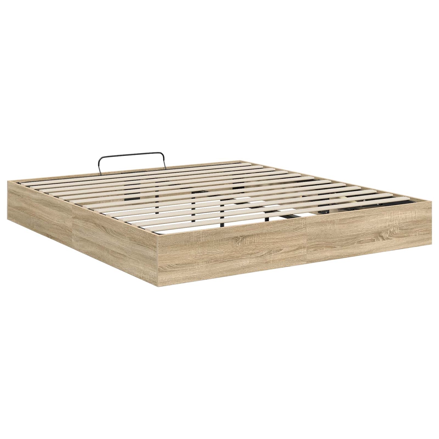 vidaXL Κρεβάτι Οθωμανικού Τύπου Δρύς Sonoma 193 x 120 x 25 εκ