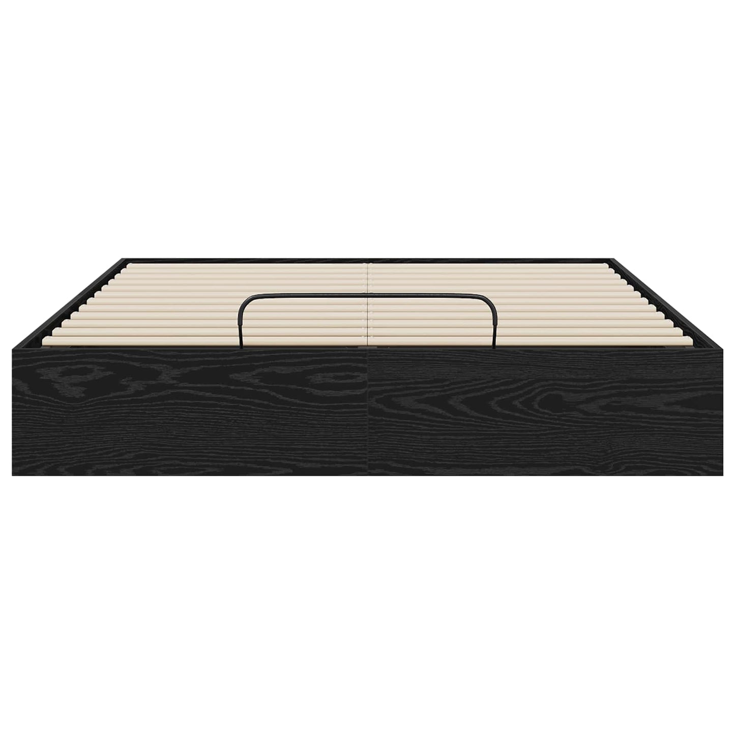 vidaXL Κρεβάτι Οθωμανικού Τύπου Μαύρη Οξυά 193 x 120 x 25 εκ