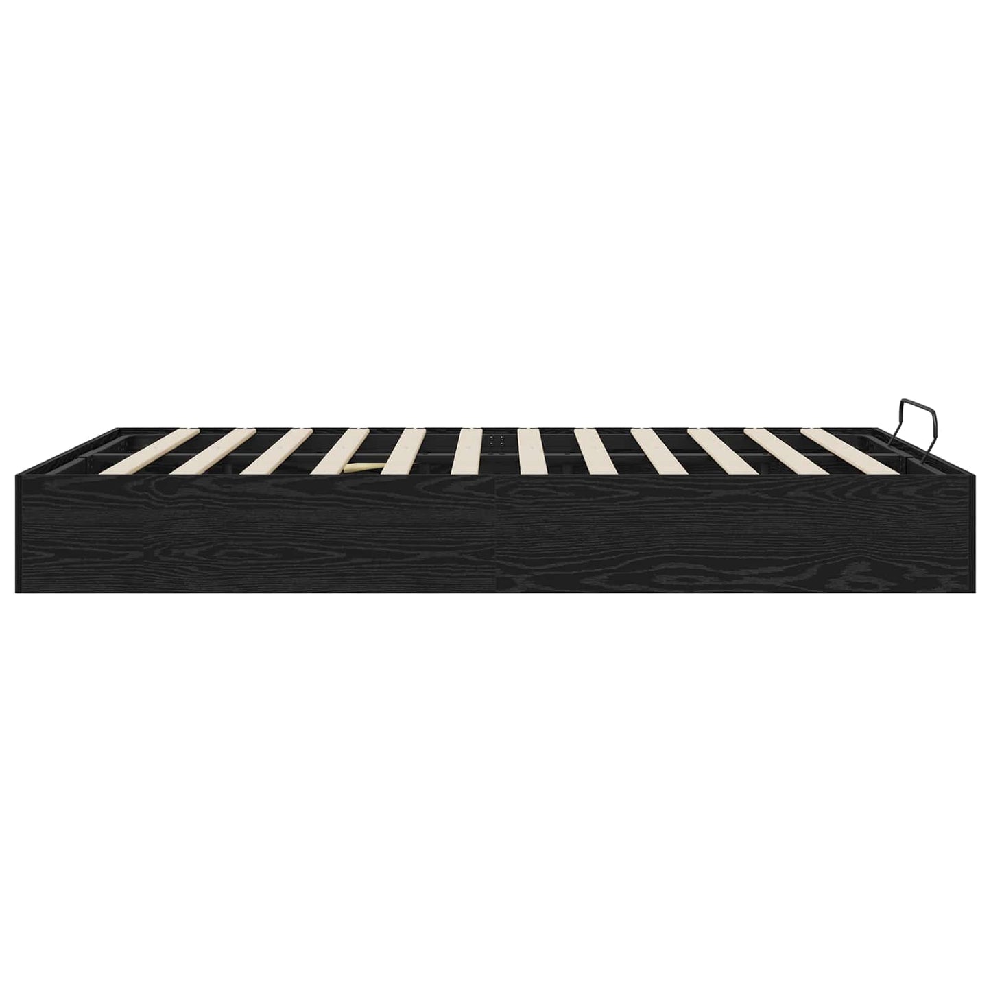 vidaXL Κρεβάτι Οθωμανικού Τύπου Μαύρη Οξυά 193 x 120 x 25 εκ