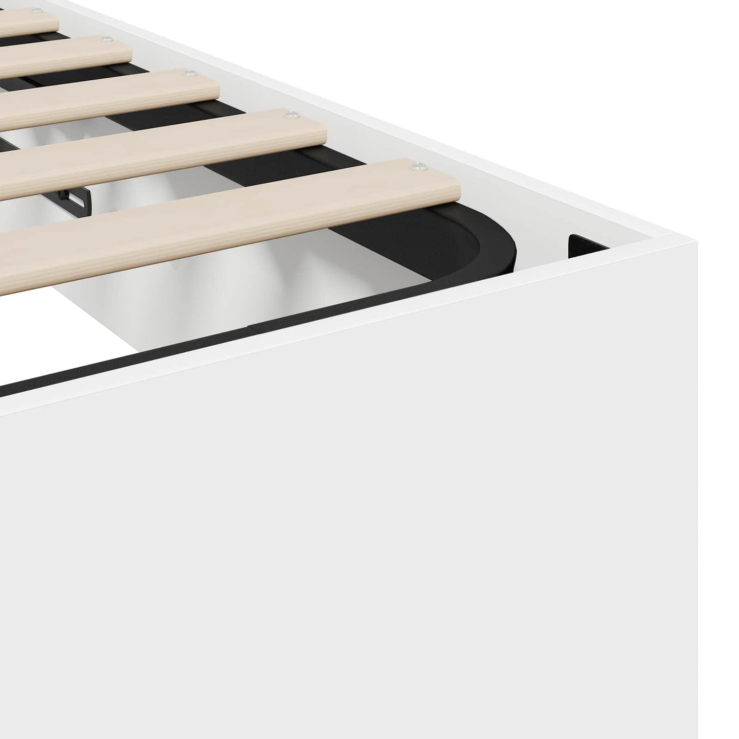 vidaXL Κρεβάτι Οθωμανικού Τύπου Λευκό 193 x 120 x 25 εκ Μοριοσανίδα
