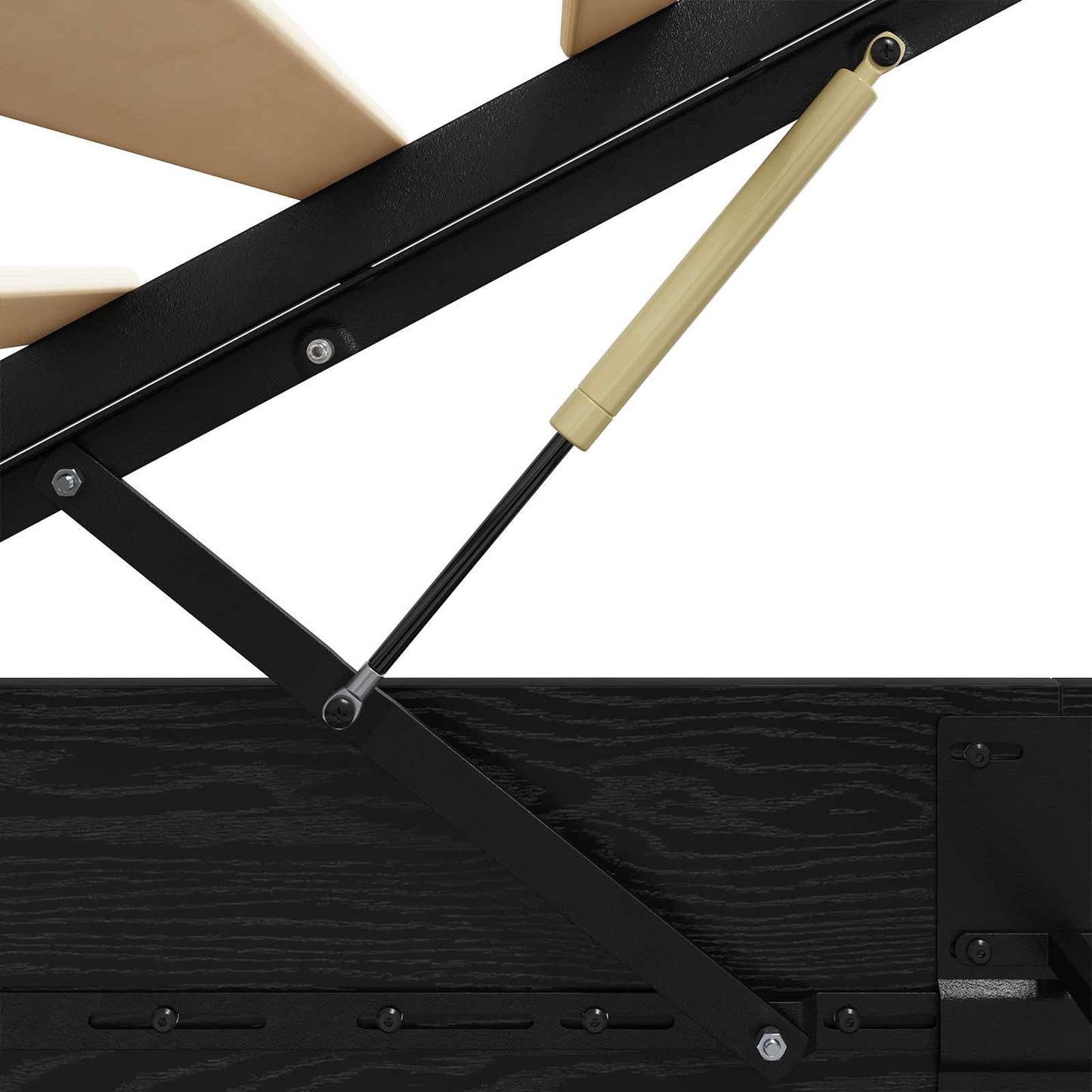 vidaXL Κρεβάτι Οθωμανικού Τύπου με αποθήκευση Μαύρη Οξυά 80,5 x 200 εκ