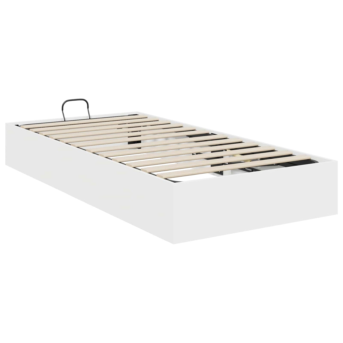 vidaXL Κρεβάτι Οθωμανικού Τύπου Λευκό 193 x 120 x 25 εκ Μοριοσανίδα