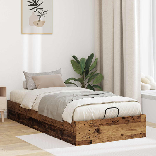 vidaXL Κρεβάτι Οθωμανικού Τύπου Παλιό ξύλο 193 x 90 x 25 εκ