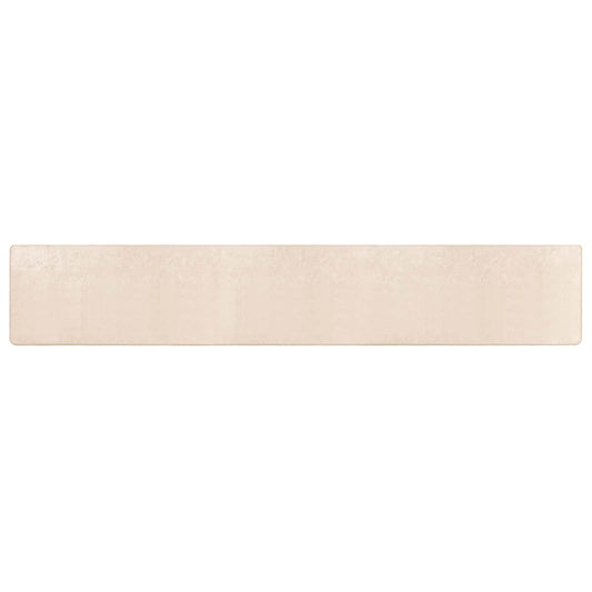 vidaXL Χαλί Τύπωμα Κρεμ 450 x 50 εκ. Πολυέστερ και PVC