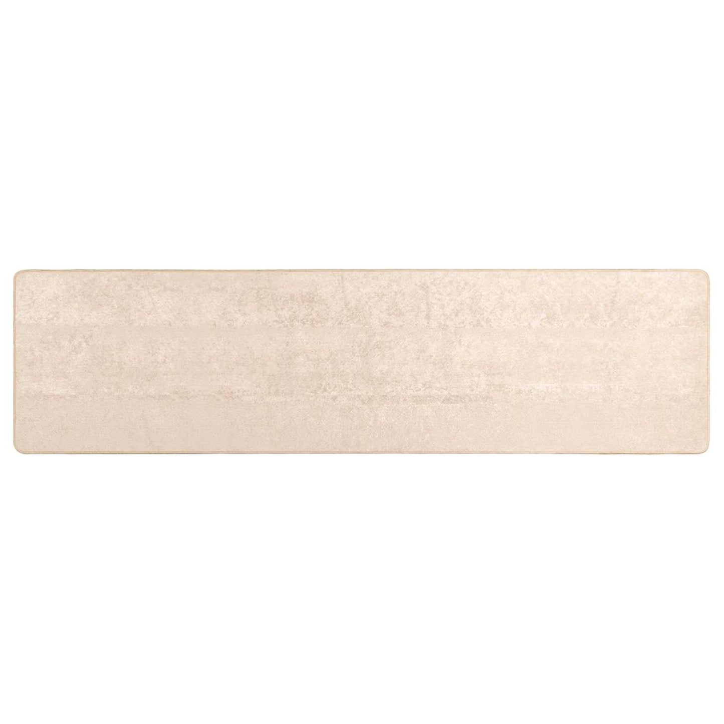 vidaXL Χαλί Τύπωμα Κρεμ 300 x 80 εκ. Πολυέστερ και PVC