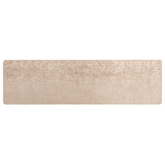 vidaXL Χαλί Runner MARSA Μπεζ 100 x 400 cm Πολυέστερ και PVC