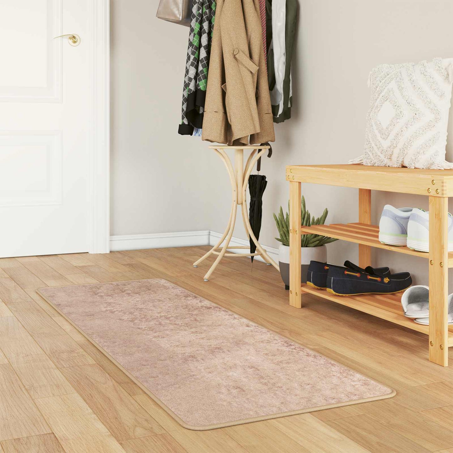 vidaXL Χαλί Runner MARSA Άμμος 50 x 100 cm Πολυέστερ και PVC