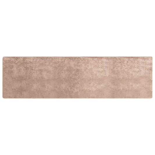 vidaXL Χαλί Runner MARSA Άμμος 100 x 400 cm Πολυέστερ και PVC