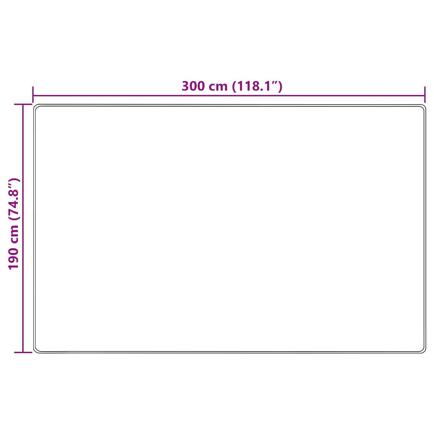 vidaXL Χαλί Runner MARSA Δασώδες Πράσινο 190 x 300 εκ.